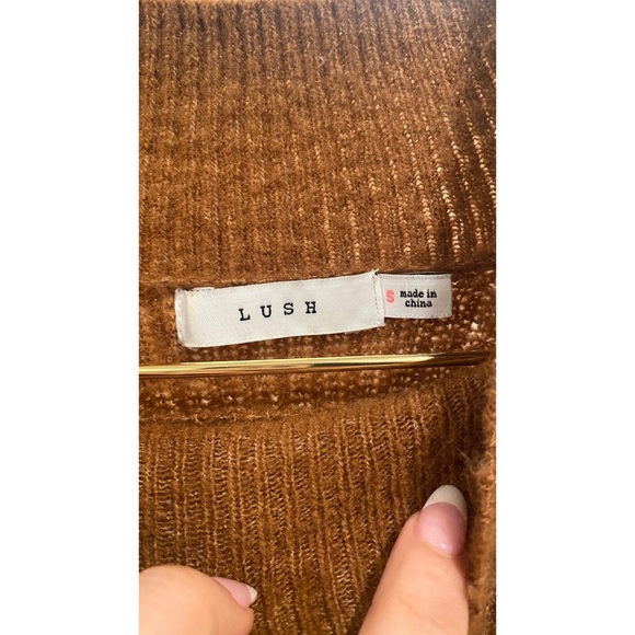 Nordstrom Lush Brown + Cream Sweater - Picture 5 of 5